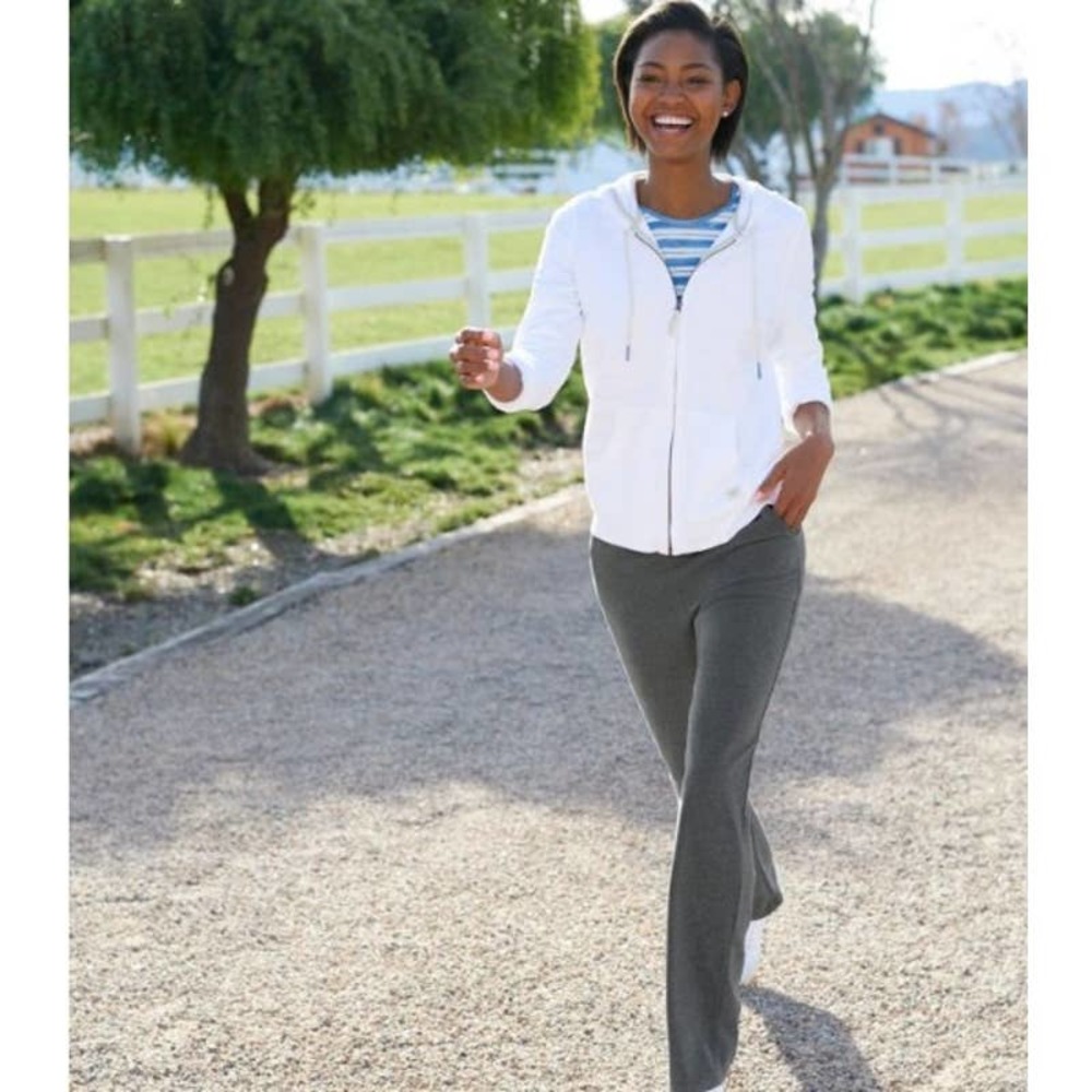 LL Bean Womens Perfect Fit Pants High Rise Straight Leg Size Medium